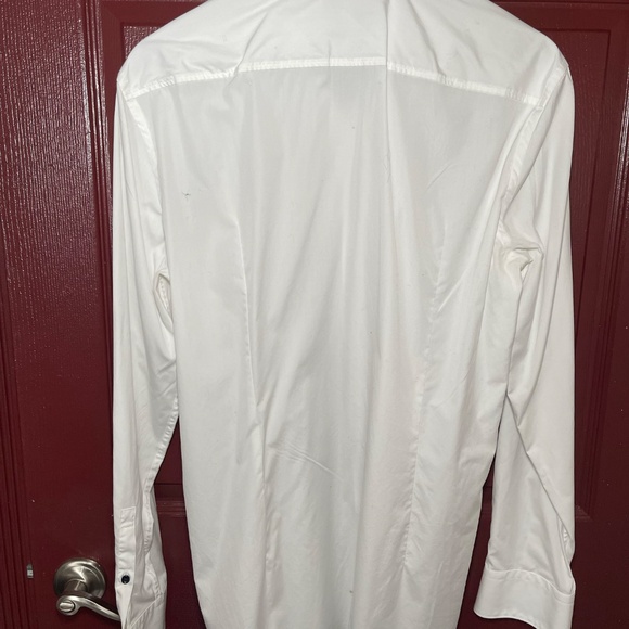 Hugo Boss Shirt Slim Fit - White/Black Buttons with Zara T-Shirt - Picture 3 of 6